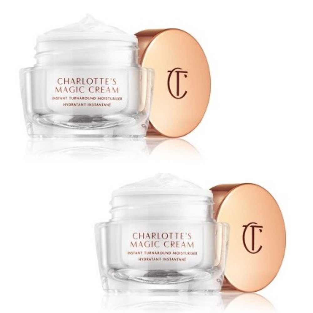 ✔️2 x Charlotte Tilbury Mini Charlotte's Magic Creams SET OF 2 MINI MAGIC CREAM